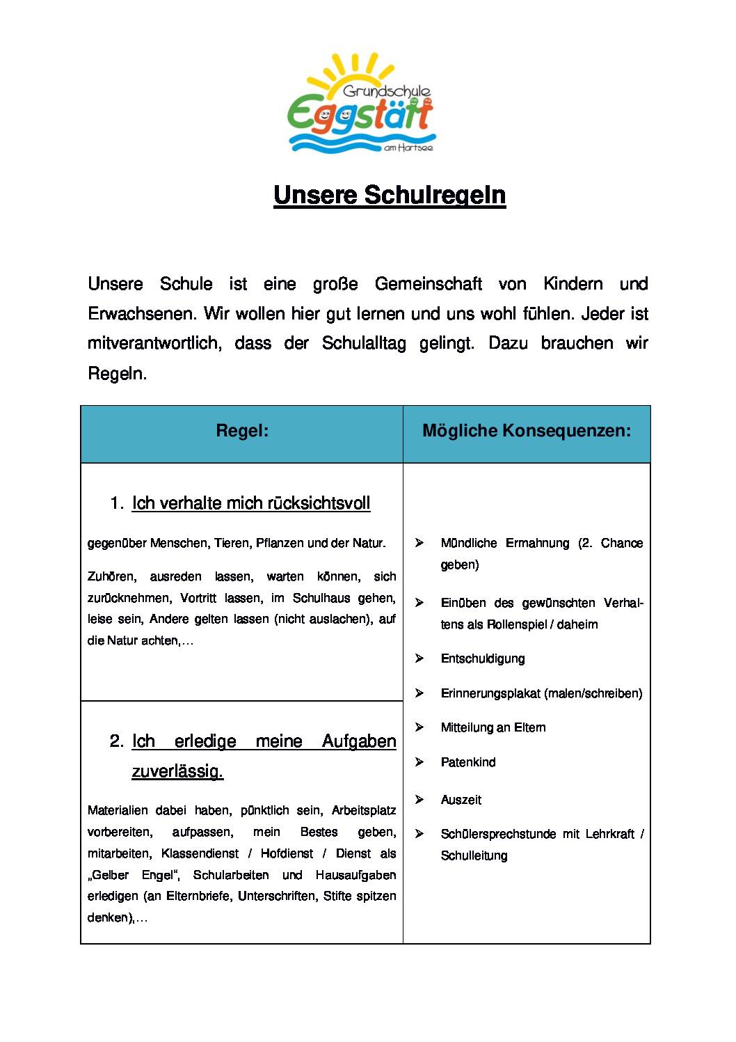 Unsere Schulregeln Unsere Schulregeln. AB